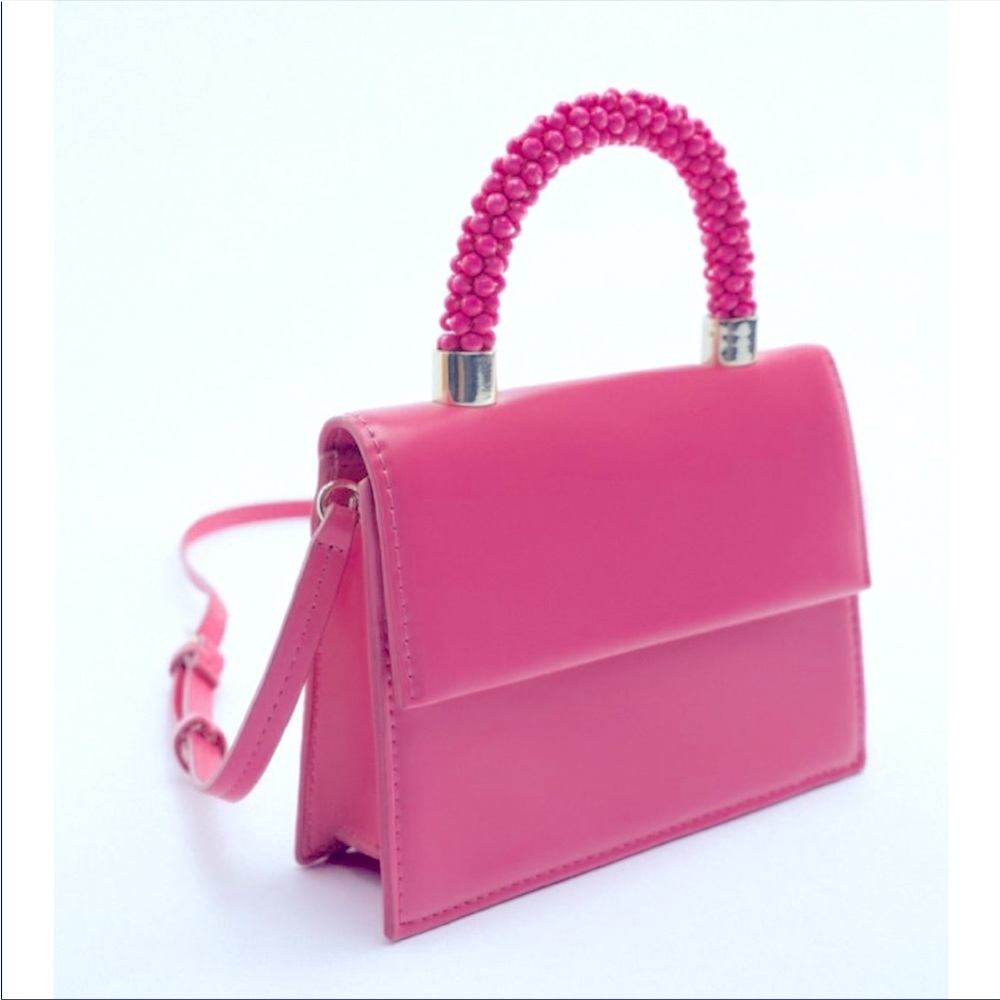 NWT Zara Beaded handle mini bag